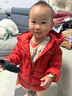 嘟嘟家兒童輕薄羽絨服新年男童外套女童保暖服寶寶冬款過(guò)年衣服 紅色 90 曬單實(shí)拍圖
