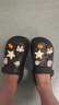 名創(chuàng  )優(yōu)品（MINISO）洞洞鞋男女夏季外穿涼鞋防滑厚底踩屎感包頭涼拖鞋 黑色+海洋星星 曬單實(shí)拍圖