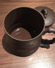 百年利永宜興紫砂蓋杯純全手工原礦紫泥竹趣杯功夫茶具辦公泡茶杯子520ml 曬單實(shí)拍圖