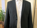 羅蒙（ROMON）【5萬(wàn)+已加購】西服套裝男羊毛西裝修身商務(wù)休閑純色職業(yè)正裝全套 灰色YG 西服+西褲 L 175/50碼 曬單實(shí)拍圖