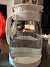 天喜（TIANXI）冷水壺大容量玻璃杯可過(guò)濾冷水壺耐熱茶具啤酒花茶家用涼水杯 【升級加厚】白色2000ml 曬單實(shí)拍圖