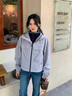 Teenie Weenie小熊女裝搖粒絨兩件套2025秋新款寬松工裝風(fēng)外套馬甲 灰色 S 曬單實(shí)拍圖