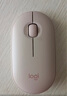 羅技（Logitech）時(shí)尚系列 PEBBLE鼠標 無(wú)線(xiàn)藍牙鼠標 辦公靜音鼠標 女性鼠標對稱(chēng)鼠標 鵝卵石造型 玫瑰粉 曬單實(shí)拍圖