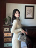 CHASENG&KAVLON輕奢刺繡小方包2025斜挎包包女生高級潮流單肩包送禮物女友 【灰色】精美禮袋禮盒+賀卡 曬單實(shí)拍圖