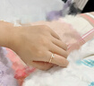 周六福18k金鉆戒女星辰簡(jiǎn)約彩金鉆石戒指 W0210377 11號 新年生日禮物 曬單實(shí)拍圖