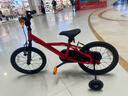 迪卡儂（DECATHLON）兒童自行車(chē)單車(chē)腳踏車(chē)男孩女孩寶寶童車(chē) 16寸兒童自行車(chē)紅色 【鋼架】 曬單實(shí)拍圖