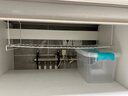 木格格可伸縮浴室臉盆收納架衛生間洗漱壁掛架柜下洗臉盆置物架廁所整理 升級超長(cháng)加高【白色加大號】 曬單實(shí)拍圖