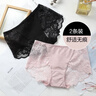 歐迪芬女士?jì)妊澟ＰQ絲棉底襠性感蕾絲高腰收腹提臀抑菌無(wú)痕三角短褲頭 曬單實(shí)拍圖