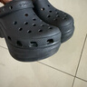 卡駱馳crocs檀健次同款復古洞洞鞋女鞋厚底老爹鞋小鯨魚(yú)洞洞鞋206302 黑色-001(含智必星) 35 (220mm) 曬單實(shí)拍圖
