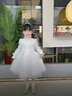 奧萬(wàn)森aowansen女童禮服輕奢小眾鋼琴演出服兒童生日公主裙女孩主持人花童婚禮裙 2306白色 長(cháng)袖 +送皇冠 120 cm 曬單實(shí)拍圖