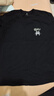 名創(chuàng  )優(yōu)品（MINISO）短袖男純棉休閑寬松夏季圓領(lǐng)百搭青少年潮流半袖t恤 黑 XL 曬單實(shí)拍圖