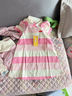 巴拉巴拉童裝女童裙子夏裝兒童連衣裙條紋polo裙文藝學(xué)院 夏日玫粉-00416 110 cm 曬單實(shí)拍圖