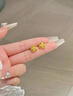 瑞諾黃金煙花耳釘女足金999設計感耳環(huán)首飾設計感手串禮物送女友 勿拍/精美包裝定金 曬單實(shí)拍圖