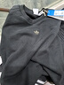 adidas吳艷妮同款街頭漫游系列運動(dòng)衛衣套頭衫秋季阿迪達斯三葉草 黑色   M 曬單實(shí)拍圖