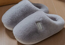 達西先森雪糕 棉拖鞋男秋冬季室內居家毛毛絨情侶家用保暖軟底防滑拖鞋 曬單實(shí)拍圖