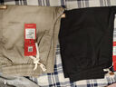 貓人（MiiOW）美式純棉休閑褲子男款潮流春秋季新款寬松闊腿帥氣直筒運動(dòng)長(cháng)褲冬 卡其+黑色 L 曬單實(shí)拍圖