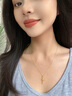 中國黃金（CHINA GOLD）黃金項鏈男女款百搭足金守護十字架吊墜教師節生日禮物送女友愛(ài)人 十字架吊墜【配S925鏈】約1.7g 曬單實(shí)拍圖