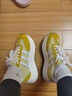 圖瓦西黃色阿甘鞋女2026春季新款華夫條紋小個(gè)子增高厚底德訓運動(dòng)老爹鞋 黃白色 38 (240mm) 曬單實(shí)拍圖