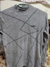 貓人男童秋衣秋褲純棉套裝中領(lǐng)內衣兒童全棉毛衫保暖中大童秋冬季 線(xiàn)條麻灰(中領(lǐng)) 170 cm 【建議155-165CM】 曬單實(shí)拍圖