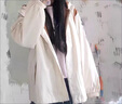 安初夏日系假兩件夾克外套男生休閑套裝春秋季酷帥穿搭一整套衣服男裝潮 【三件套】杏色+純棉長T白+淺藍 XL 曬單實拍圖