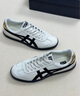 Onitsuka Tiger鬼塚虎男女款復古德訓鞋輕便透氣運動休閑板鞋TOKUTEN 1183B938 白色/黑色 39.5 曬單實拍圖