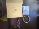 中國黃金（CHINA GOLD）青花系列琺瑯牡丹珍珠黃金手鐲女999足金鐲子送女友老婆生日禮物 【青花-牡丹珍珠手鐲】金重約55g 【定制款-工期20-25天】 曬單實(shí)拍圖