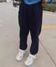 班尼路（Baleno）兒童褲子2026春秋季新款中大童時(shí)尚運動(dòng)衛褲男女童純色寬松休閑褲 曬單實(shí)拍圖