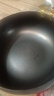 古臻匠大肚鐵鍋炒鍋家用不沾炒菜鍋無(wú)涂層電磁爐燃氣三件套 有耳28cm 曬單實(shí)拍圖