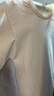 京舒棉自有品牌棉·男士純棉長(cháng)袖T恤青少年抗菌軟棉棉打底衫 白色 L 曬單實(shí)拍圖