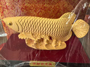 大明銅匠絨沙金大號金龍魚(yú)擺件招財開(kāi)業(yè)喬遷之喜搬家禮物客廳辦公室裝飾品 曬單實(shí)拍圖