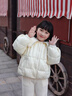 巴拉巴拉童裝兒童羽絨服女童中大童冬裝翻領(lǐng)外套舒適戶(hù)外時(shí)尚洋氣 奶白10501-白鴨絨 140 （充絨量96g） 曬單實(shí)拍圖