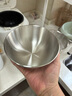 無(wú)印良品（MUJI）  不銹鋼 盆 餐具 家用揉面盆洗菜發(fā)面盆  和面盆 料理盆 銀色 S 直徑16*高6.5cm 4S 曬單實(shí)拍圖