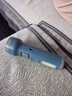 得力（deli）led強光手電筒 直充電式遠射 家用戶(hù)外騎行應急燈 藍色/LED雙照明手電筒 曬單實(shí)拍圖