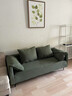宜尚靚家沙發(fā)客廳小戶(hù)型2025新款出租房雙三人休息區大象耳朵懶人布藝沙發(fā) 復古墨綠色-燈芯絨-【高彈海綿】 三人位 180cm 曬單實(shí)拍圖