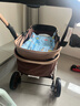 ANGI BABY嬰兒推車(chē)可坐可躺嬰兒車(chē)輕便折疊新生兒減震高景觀(guān)雙向兒童手推車(chē) 輕奢香檳金【一鍵收車(chē)+四輪EVA】 曬單實(shí)拍圖