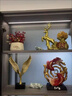 畫(huà)音搬家禮品喬遷之喜送人擺件大氣使用輕奢酒柜裝飾品客廳電視柜家居 【泣麟悲鳳別墅玻璃柜飾24件套 曬單實(shí)拍圖