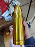 百春寶子彈頭保溫杯真空不銹鋼雙層箭杯便攜創(chuàng  )意杯百貨禮品炮彈水杯子 金色 350生 曬單實(shí)拍圖