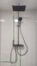 恒潔（HEGII）淋浴花灑套裝Y55 鋼琴按鍵大平臺花灑全套HMF938-333D-SH 曬單實(shí)拍圖