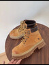 駱駝（CAMEL）【山丘】經(jīng)典大黃靴反絨馬丁靴戶(hù)外工裝靴 L23W076065 土黃 38 曬單實(shí)拍圖