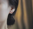 蔻詩(shī)哲 COASZE蝴蝶耳釘女花朵耳環(huán)2025新款輕奢風(fēng)小眾刻字情人節(jié)生日禮物送女友 杏林春燕耳釘一對(duì) 曬單實(shí)拍圖