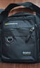 途尊新款牛津布男士單肩斜挎包多口袋水杯收納背包耐磨戶(hù)外運動(dòng)手提包 黑色【多隔層/大容量】 曬單實(shí)拍圖