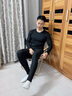 PAUL FRANK男士羊絨蠶絲無(wú)痕秋褲秋冬舒適新款男士加絨保暖褲羊絨打底絨褲 曬單實(shí)拍圖