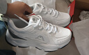 Kappa女鞋增高老爹鞋女2026新款鞋子女款跑步鞋學(xué)生休閑運動(dòng)鞋潮鞋 電商白/鯊魚(yú)灰 38 曬單實(shí)拍圖