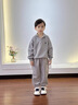 G.DUCKKIDS童裝男寶寶春秋季衛衣套裝2025新款兒童衣服中小童春裝休閑兩件套 熱售灰色立領(lǐng)繡花長(cháng)袖兩件套 90 cm 建議身高80-85cm年齡1-2 曬單實(shí)拍圖