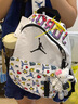 Jordan耐克（NIKE）Jordan兒童書(shū)包男女童雙肩包學(xué)生背包 純白色 2T/4T 曬單實(shí)拍圖