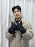 JEEP保暖手套男冬季騎行防風(fēng)防寒加絨加厚棉手套女可觸屏騎車(chē)滑雪戶(hù)外 黑色【加絨保暖】 曬單實(shí)拍圖