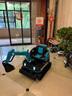 EZF兒童挖掘機工程車(chē)可坐人周歲禮物挖土機挖機玩具車(chē)寶寶生日禮物 藍色 高配超威大電瓶24v+皮座 曬單實(shí)拍圖