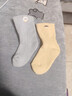 【A類(lèi)品質(zhì)寶寶襪】秋冬加絨加厚男女兒童寶寶冬季新生幼兒中筒襪 XJ加絨【灰藍+黃色】2雙 6-12月 (S) （適合腳長(cháng)9-12cm） 曬單實(shí)拍圖