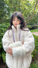 JCZS羽絨服袖套新款2025秋冬耐臟套袖女款 米色+白色【易洗耐磨/親膚保暖/毛絨面料】 曬單實(shí)拍圖