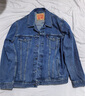 Levi's李維斯情侶同款美式經典復古休閑時尚潮牌修身牛仔夾克外套 中藍色 XL 曬單實拍圖